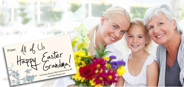 Happy easter grandma flowers